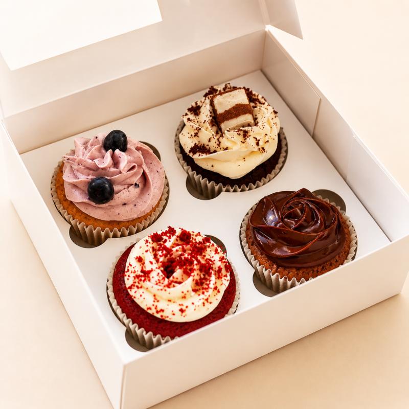 Cupcake caja 4 unidades